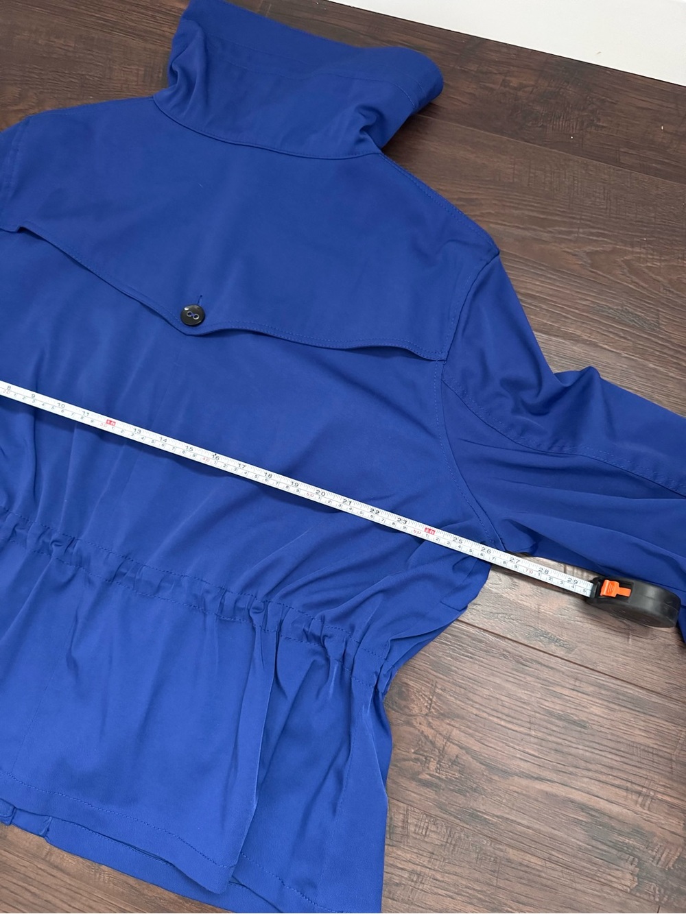 Ruby Rd Blue Funnel Neck Utility Jacket Plus Size 24W - Picture 5 of 9
